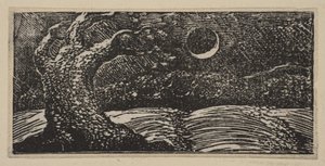 Blasted Trees and Flattened Crops, fra Thorntons Pastorals of Virgil, 1821. av William Blake