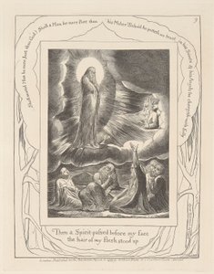 Jobs bok, Plate 9, Visjonen til Elifas av William Blake