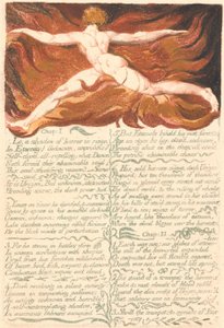 Den første boken til Urizen, plate 3, "Kap: 1 . . . ." (Bentley 3)