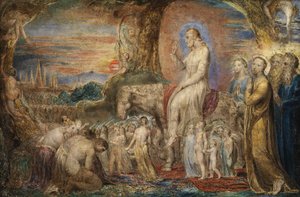 Kristi inntog i Jerusalem (olje på kobber) av William Blake