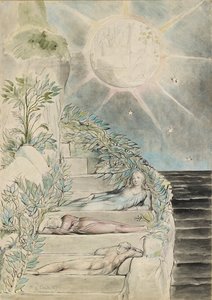 Dante og Statius sover, Virgil ser på illustrasjonen til 