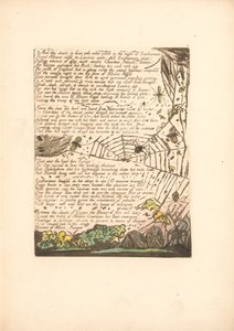 Europa. En profeti, plate 14, og skyene og brannene. . . . (Bentley 15) av William Blake
