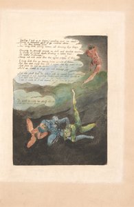 Europa. A Prophecy, Plate 4, Uvillig ser jeg opp . . . . (Bentley 5) av William Blake