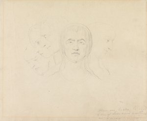 Fem visjonære hoder for kvinner av William Blake