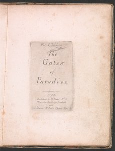 For barn. The Gates of Paradise, Plate 2, Tittelside av William Blake
