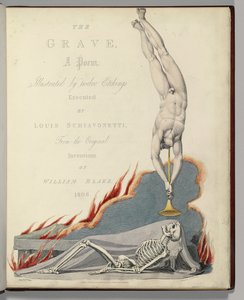 Frontispice fra "The Grave" av Robert Blair, gravert av Louis Schiavonetti av William Blake