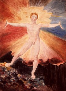 Glad Day eller The Dance of Albion, ca. 1794 (radering med wc) av William Blake