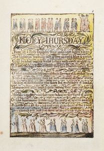 Hellige torsdag 1789 av William Blake