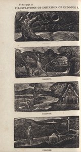 Illustrasjoner av imitasjon av Eclogue I, side 15 av William Blake