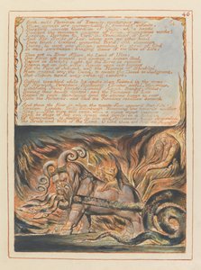 Jerusalem, Plate 46, Bath, mild lege.... av William Blake
