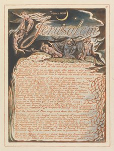 Jerusalem, plate 4, Jerusalem, kap. 1.... av William Blake