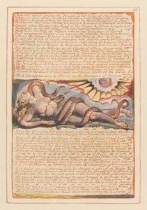 Jerusalem, Plate 63, Jehova sto blant druidene.... av William Blake