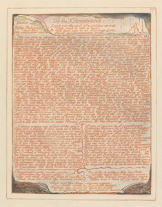 Jerusalem, plate 77, til de kristne .... av William Blake