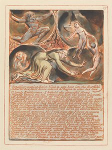 Jerusalem, plate 87, frastøt gråtende Enion .... av William Blake