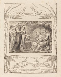 Job aksepterer veldedighet av William Blake