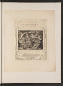Job irettesatt av sine venner av William Blake