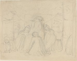 Job og hans døtre av William Blake