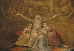 Job og hans døtre, 17991800. av William Blake