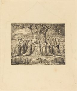 Job og hans familie av William Blake