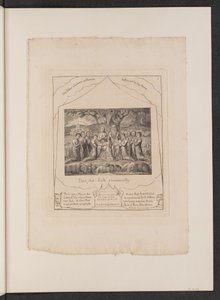Job og hans familie, 1825. av William Blake