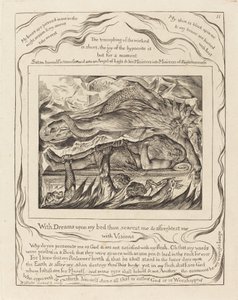 Jobs onde drømmer, 1825. av William Blake
