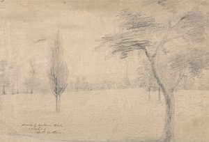 Landskap med Spire av William Blake
