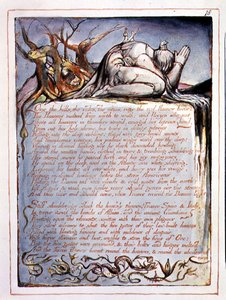"Over the Hills", plate 16 fra "America, a Prophecy" av William Blake