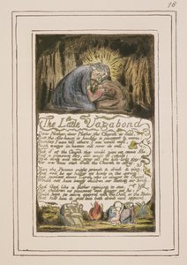 S.124-1950.pt46 The Little Vagabond: plate 46 fra Songs of Innocence and of Experience (kopi R) c.1802-08 (etsing, blekk og wc) av William Blake