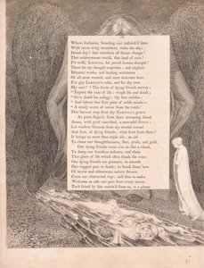 Plate 27 (side 54): 'Dødens dal! den hush'd cimmerian vale' av William Blake