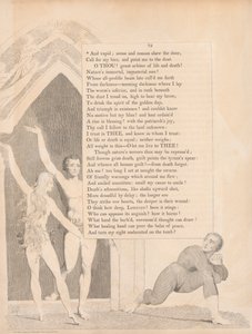 Plate 33 (side 72): 'Og vapid; fornuft og fornuft viser døren av William Blake