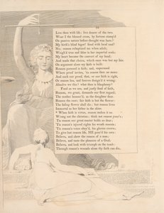 Plate 41 (side 92): 'Når tro er dyd, gjør fornuften det slik' av William Blake