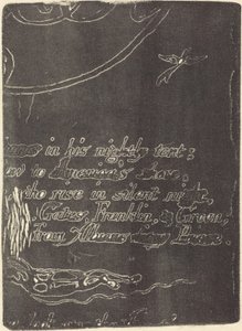 Gjenta fra fragment av kansellert plate for "A Prophecy" av William Blake