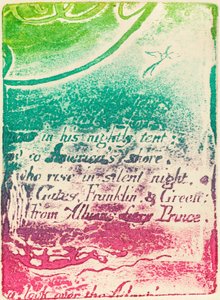 Gjenta fra fragment av kansellert plate for A Prophecy, 1793. av William Blake