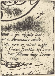 Gjenta fra fragment av kansellert plate for A Prophecy, 1793. av William Blake