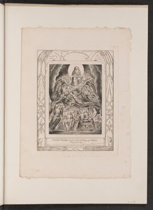 Satan foran Guds trone av William Blake