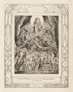 Satan foran Guds trone av William Blake