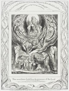 Satan forlater Herrens nærvær av William Blake