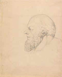Sokrates, et visjonært hode av William Blake