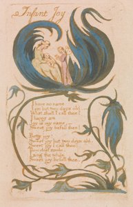 Songs of Innocence, Plate 14, %22Infant Joy %22 (Bentley 25) av William Blake
