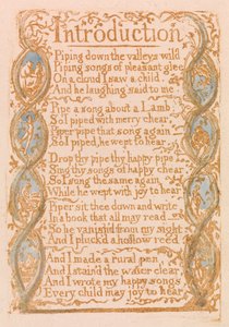Songs of Innocence, plate 3, introduksjon (Bentley 4) av William Blake