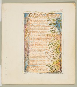 Sanger om uskyld og om erfaring: On Anothers Sorrow, ca. 1825. av William Blake