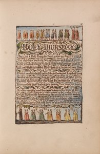 Songs of Innocence and of Experience, Plate 10, Holy Thursday (Bentley 19) av William Blake