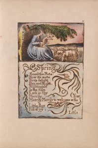 Songs of Innocence and of Experience, Plate 11, Spring (Bentley 22) av William Blake