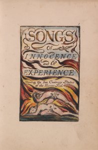 Songs of Innocence and of Experience, plate 2, kombinert tittelside (Bentley 1) av William Blake