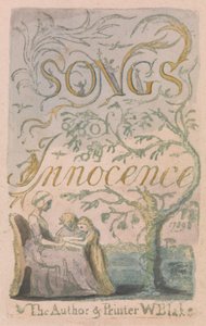 Songs of Innocence and of Experience, Plate 2, Innocence Tittelside (Bentley 3) av William Blake