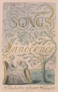 Songs of Innocence and of Experience, Plate 2, Innocence Tittelside (Bentley 3) av William Blake
