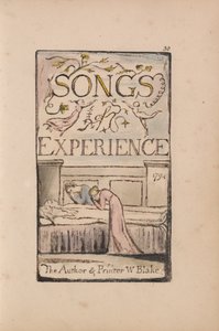 Songs of Innocence and of Experience, Plate 30, Experience Tittelside (Bentley 29) av William Blake