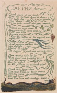 Songs of Innocence and of Experience, plate 35, "Earth's Answer" (Bentley 31) av William Blake