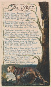 Songs of Innocence and of Experience, Plate 42, The Tyger (Bentley 42) av William Blake