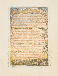 Sanger om uskyld og om erfaring: Skorsteinsfeieren, ca. 1825. av William Blake
